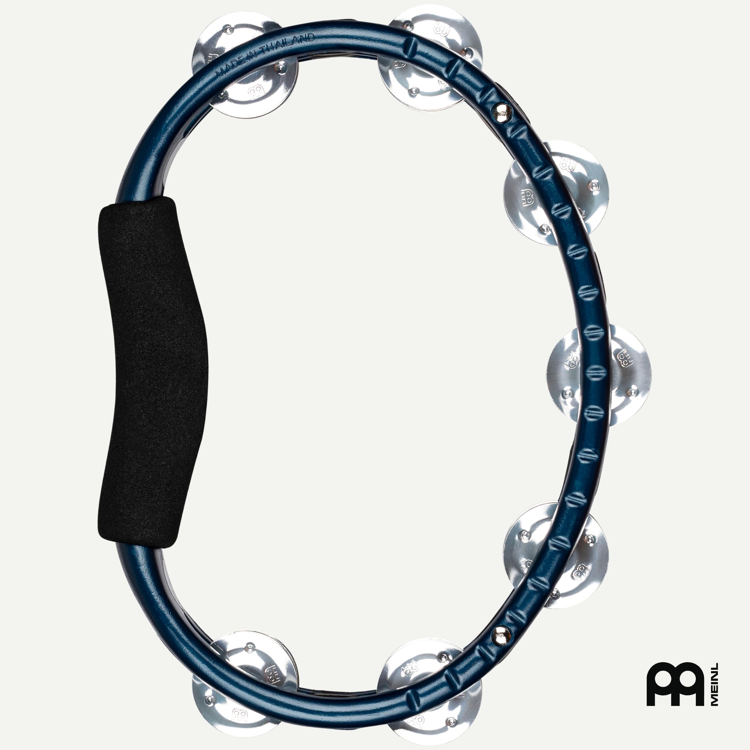 Meinl Percussion Traditional Hand Held Tambourine, Blau (TMT1A-B)