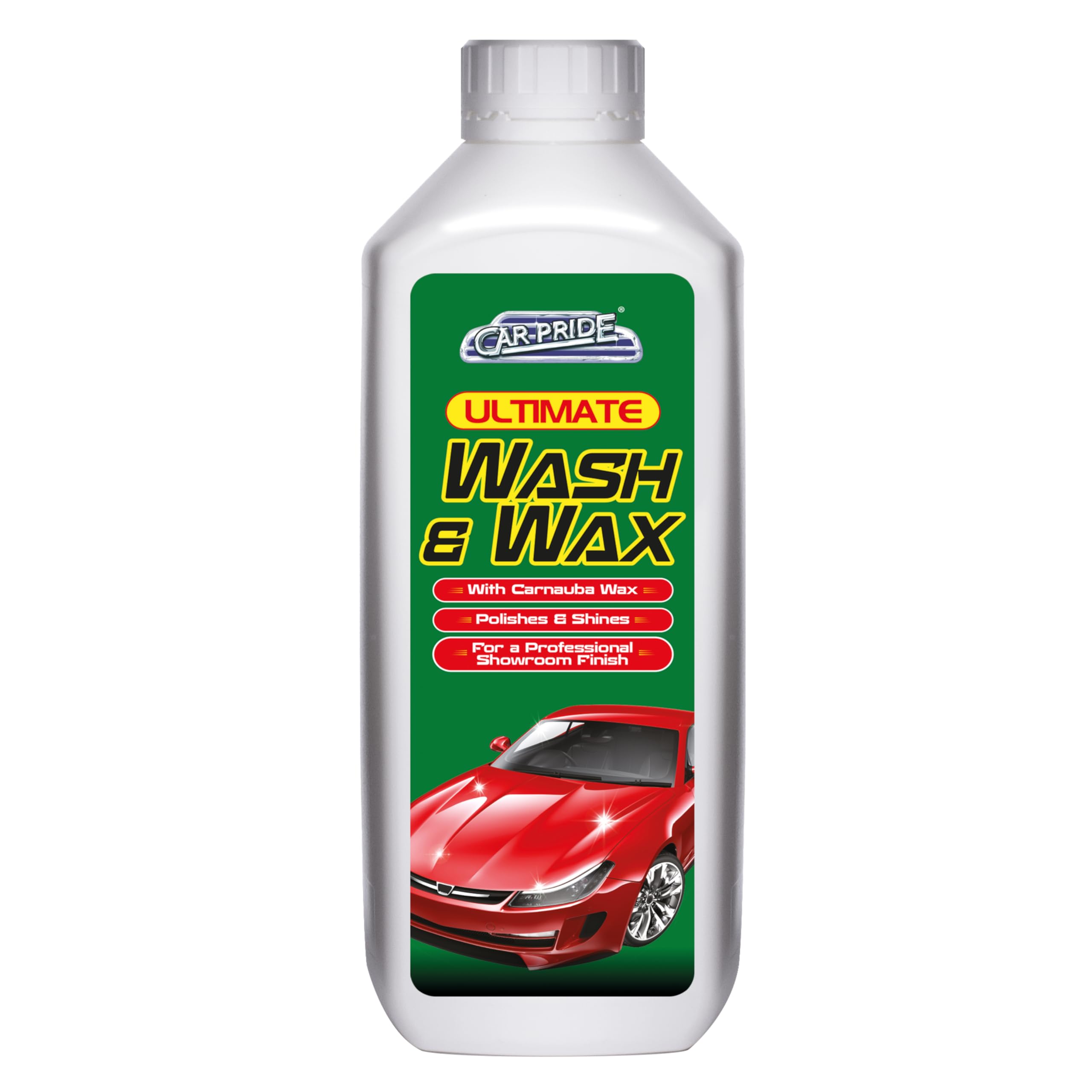 Carpride Ultimate Car Wash & Wax, Professional Finish, 1L Concentrated Formula