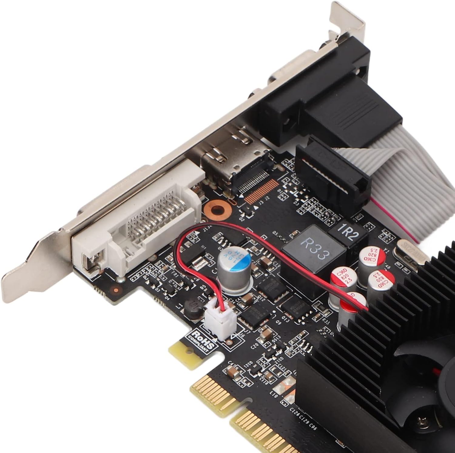 Grafica, Scheda Grafica GT730, 128 Bit 4 GB DRR3 PCI Express 2.0 X8, Scheda Grafica a Basso Profilo, Scheda Video per PC, Scheda Grafica Sottile per PC DVI VGA