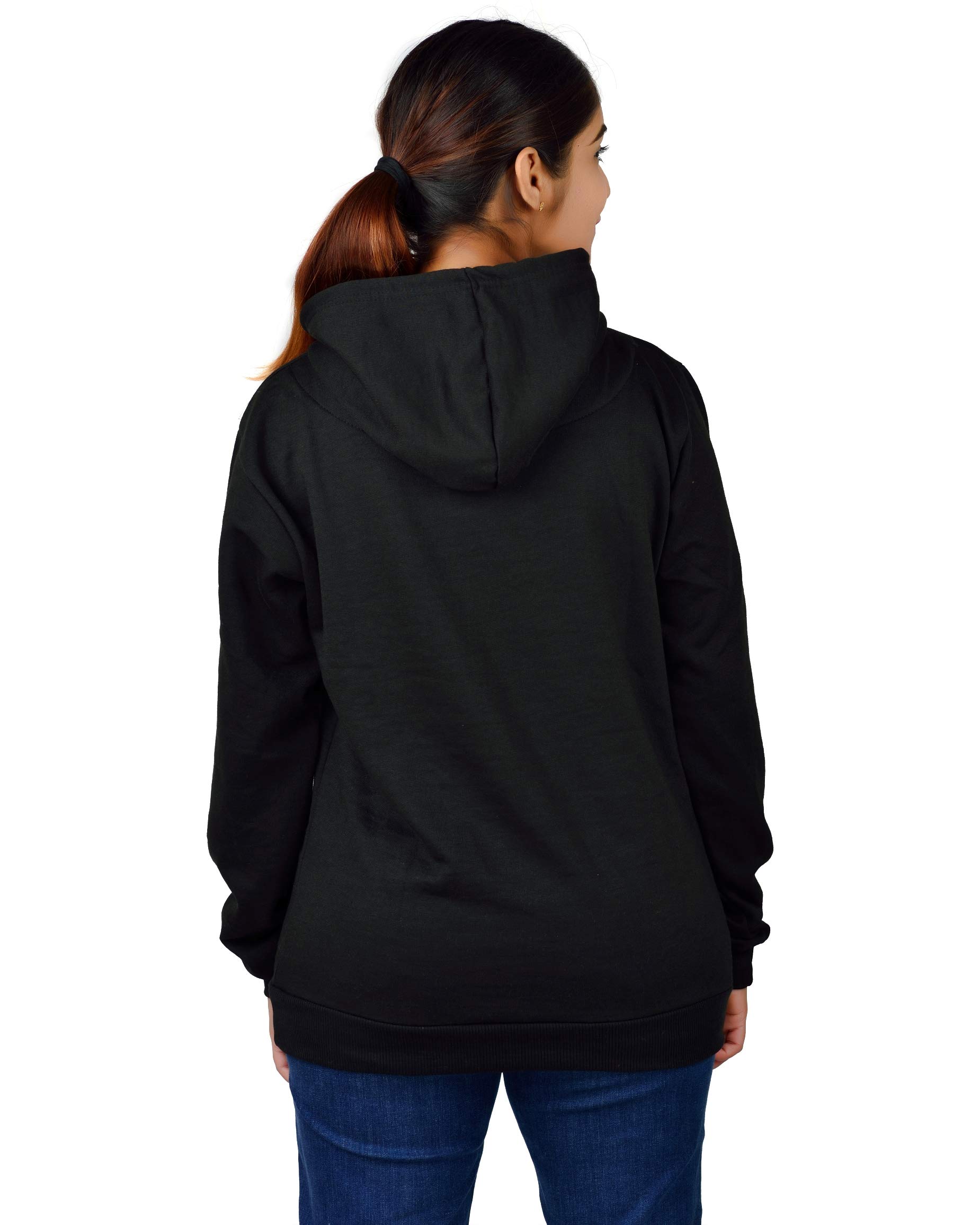 More & More Unisex-Child Cotton Hooded Neck Cat Printed Hoodie (Cats Hoodie Black-13 Years-14 Years_Black_13 Years-14 Years) - Image 2 thumbnail