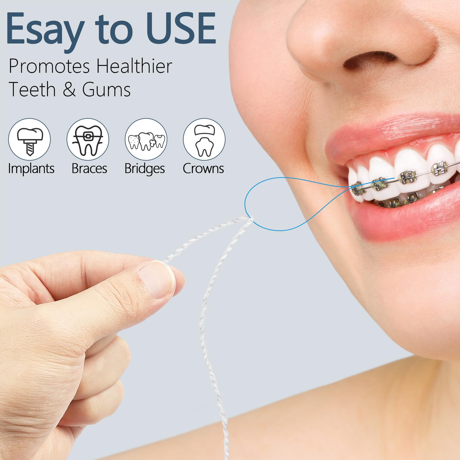 Snapklik.com : Super Floss Threaders, Periodontal Floss, Orthodontic ...