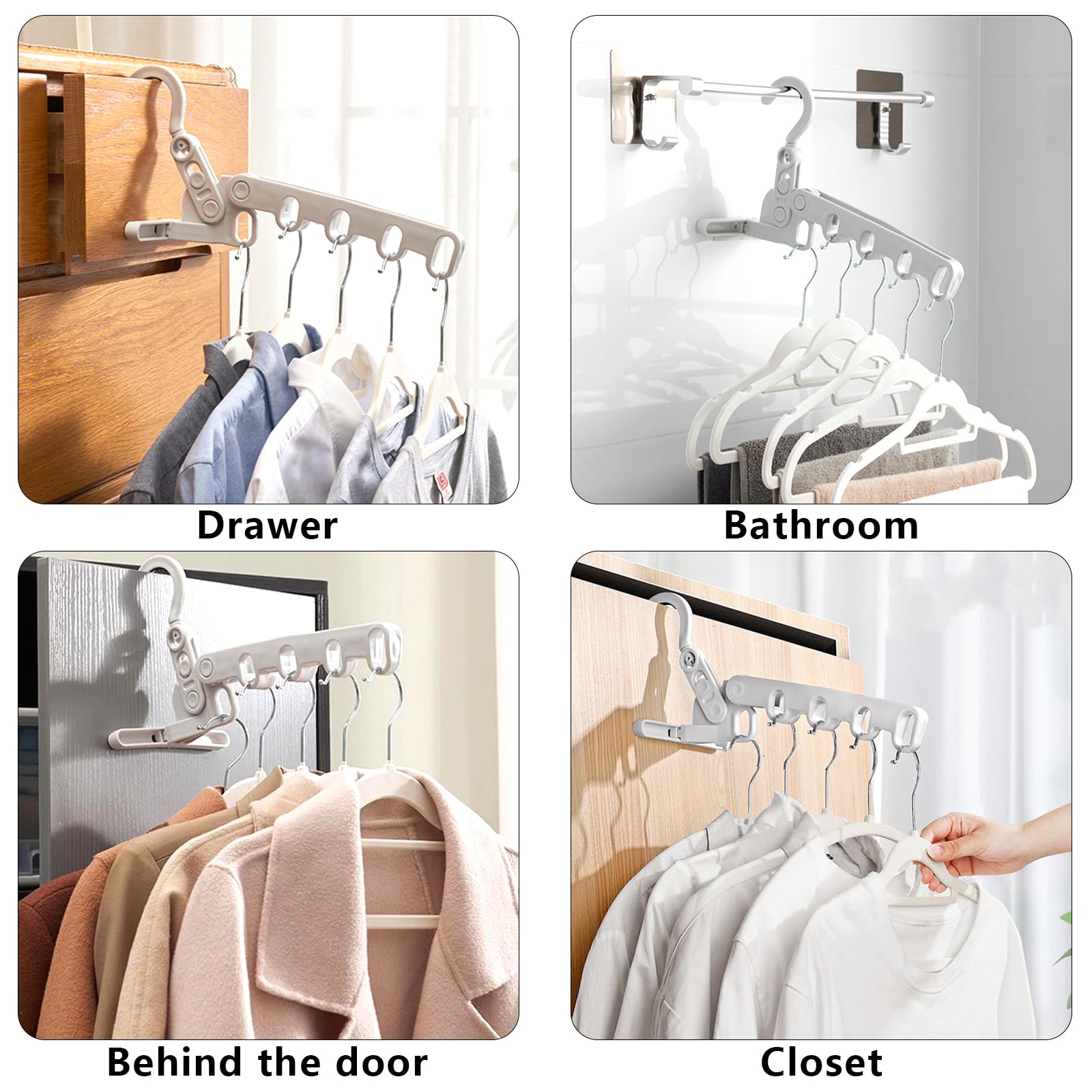 Zimtown Laundry Center With Folding Table And Clothes Rack