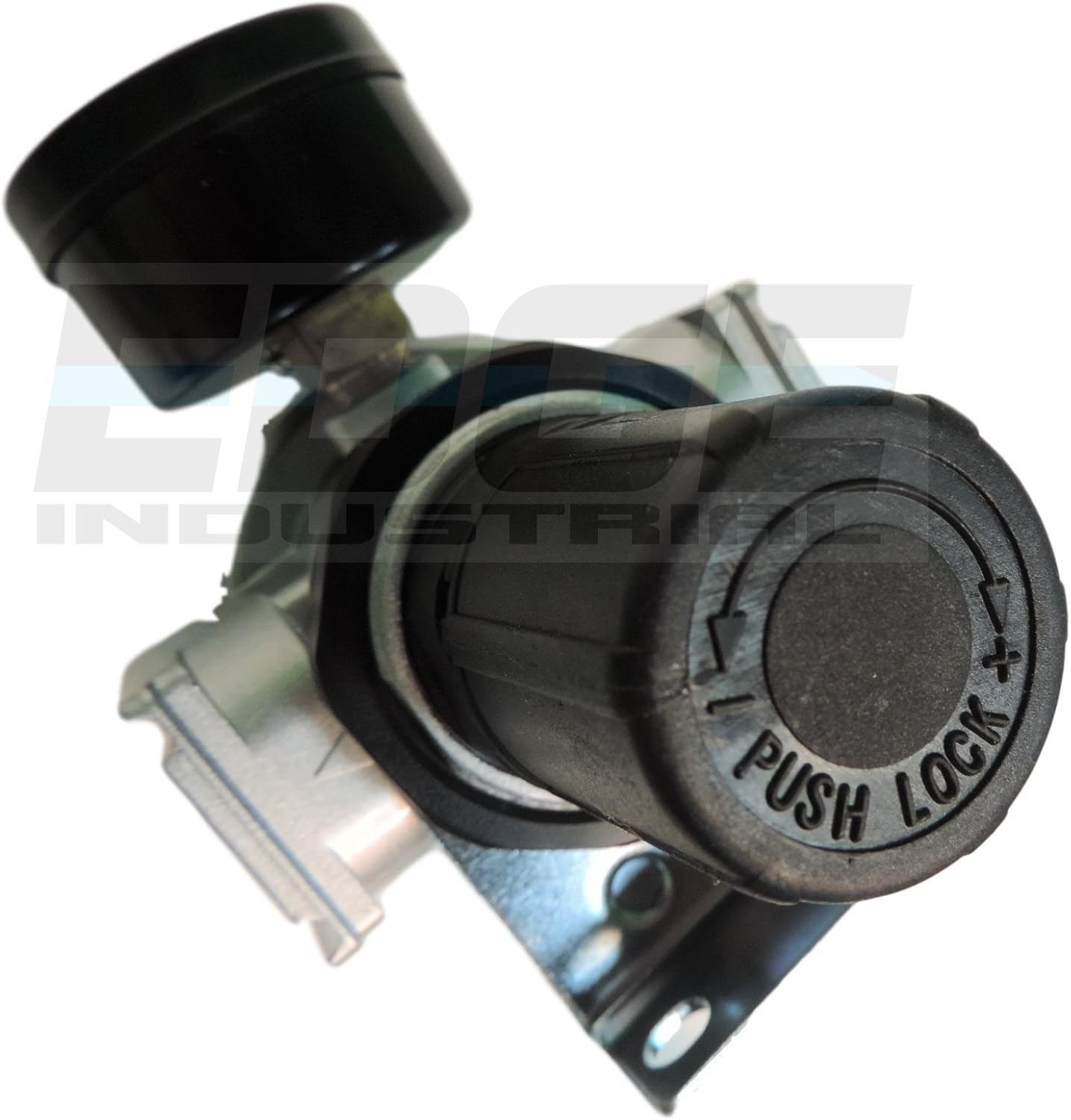 3/8" IN-LINE COMPRESSED AIR PRESSURE REGULATOR, 7 TO 150 PSI ADJUSTABLE, BRACKET, GAUGE