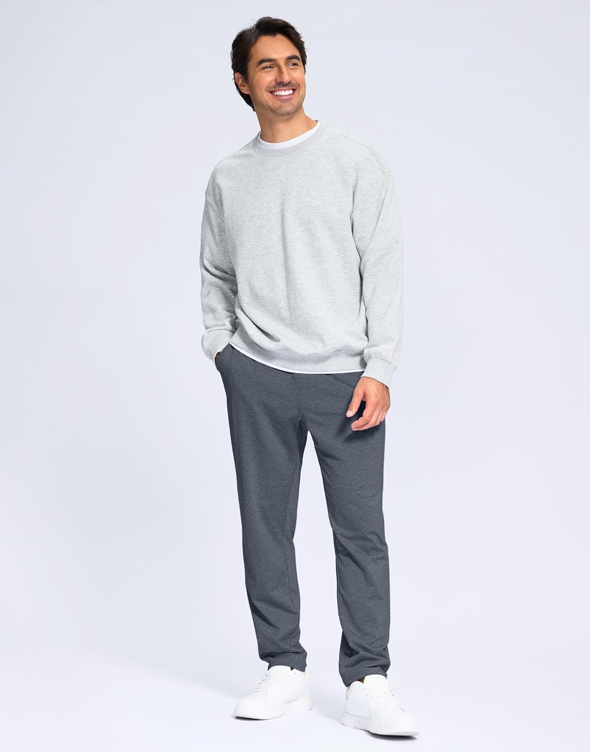 G Gradual Men's Fleece Lined Pants with Zipper Pocket Winter Warm Athletic Joggers Sweatpants for Men Workout Running Gym - Image 3