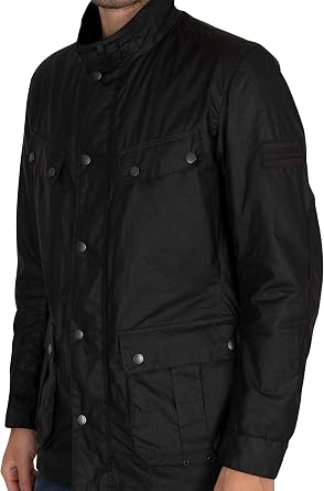 Barbour International Men's Lightweight Duke Jacket, Black, L