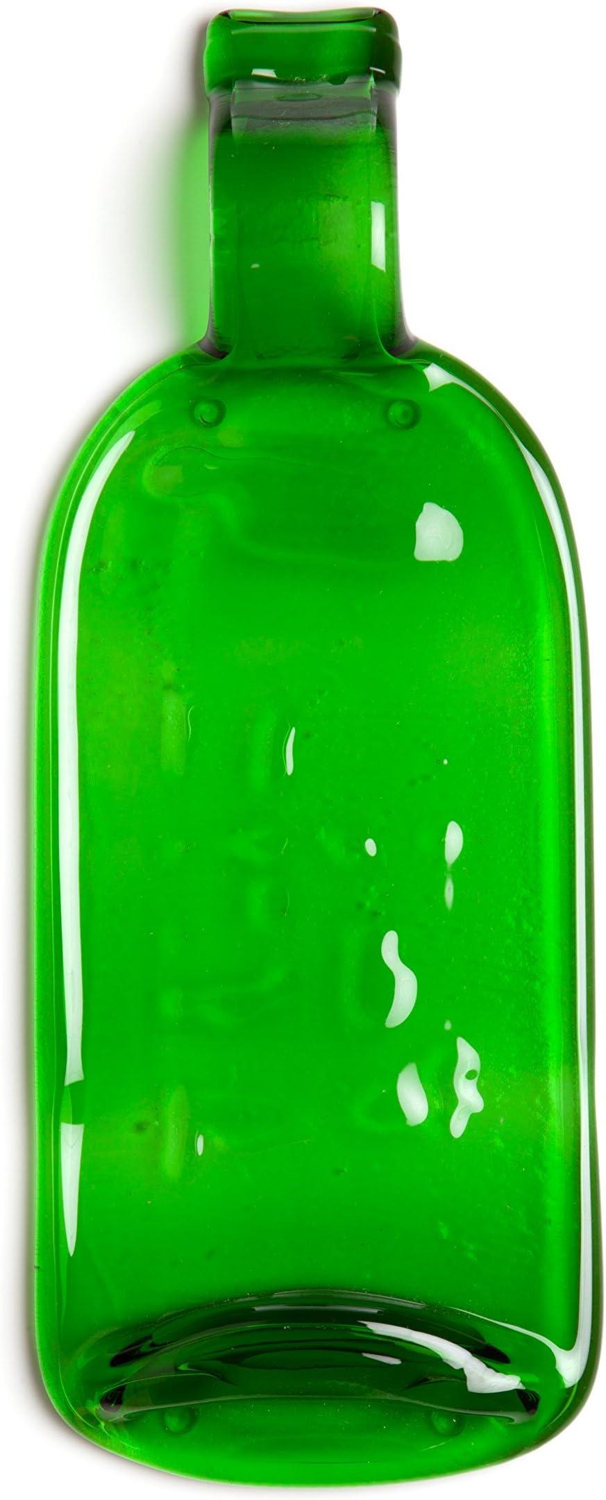 RECYCLED CHEESEBOARD GREEN (SINGLE) GIFT BOXED, HAND MADE GLASS BOTTLE BOARD TRANSFORMED IN DEVON BY GLASS REFORM FROM UPCYCLED BOTTLES, ECO FRIENDLY GIFT