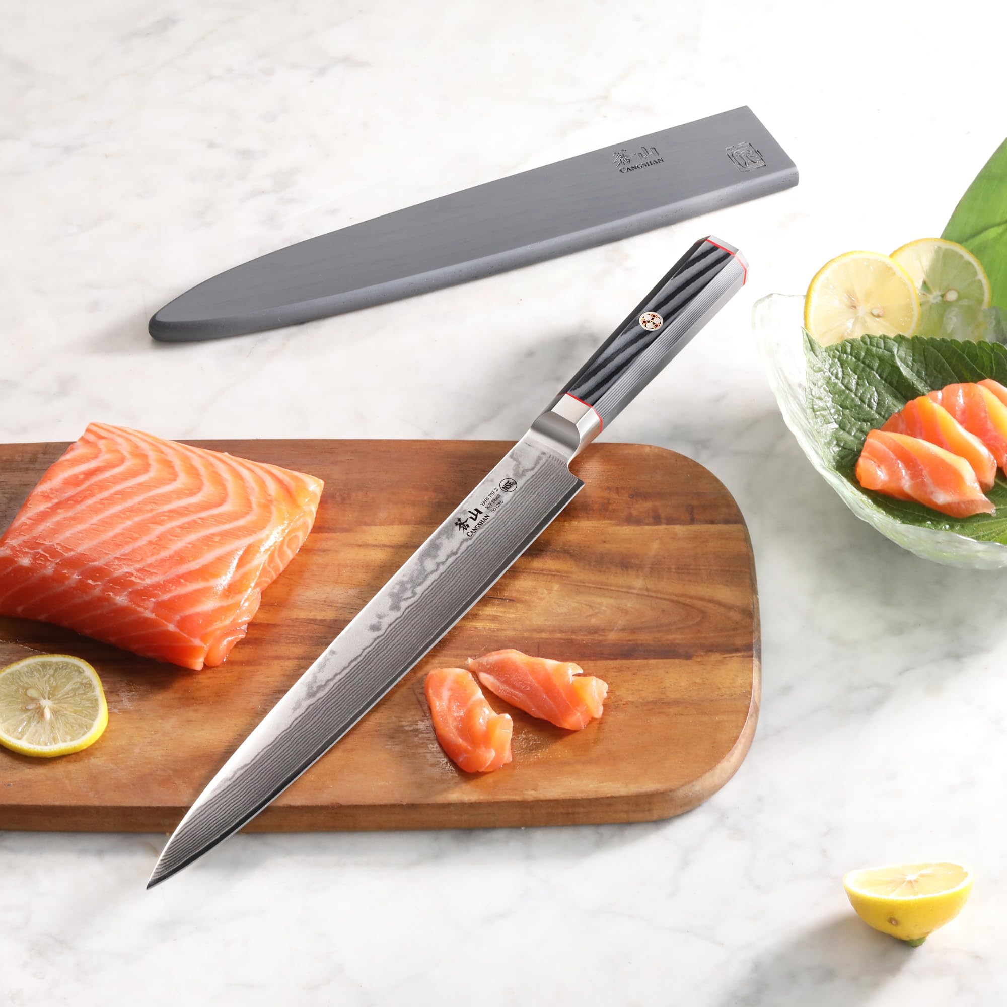 Amazon.com: Cangshan YARI Series 10-inch Sashimi Knife with Sheath