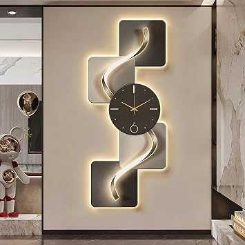 3D Decor Wall-Mounted Art Modern LED Wall Sculpture Art 3D Painting Home Decor for Bedroom Living Room EntrywayStyle C,50 * 120CM/19 * 47IN