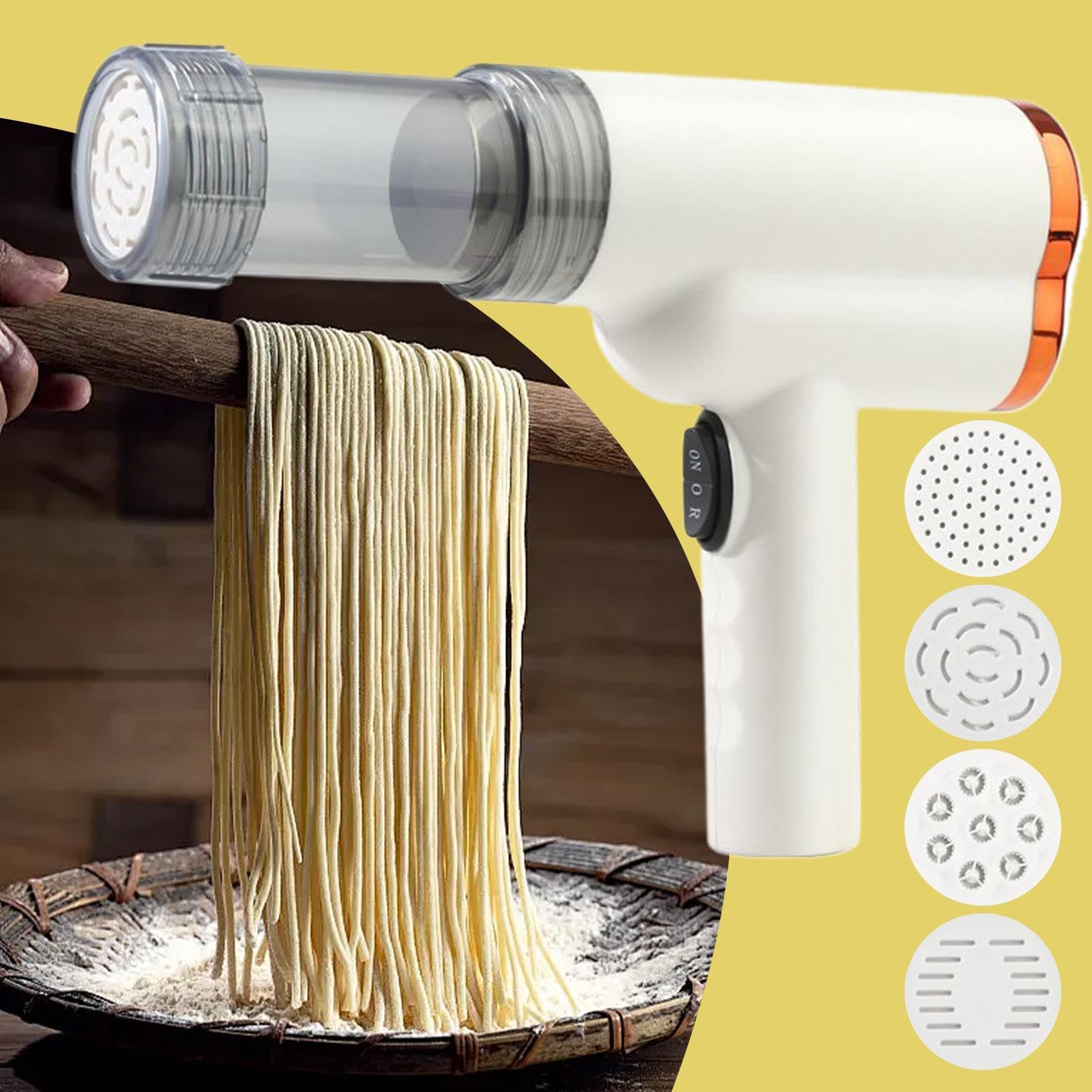 Macchina per Pasta Elettrica Macchina per pasta automatica | Impastatrice Portatile con 5 per Preparare Pizza Pasta Verdure in Cucina