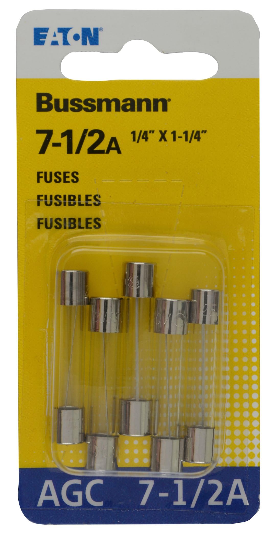 Fusible BP/AGC7-1/2 tubo de cristal para protección de radios y luces