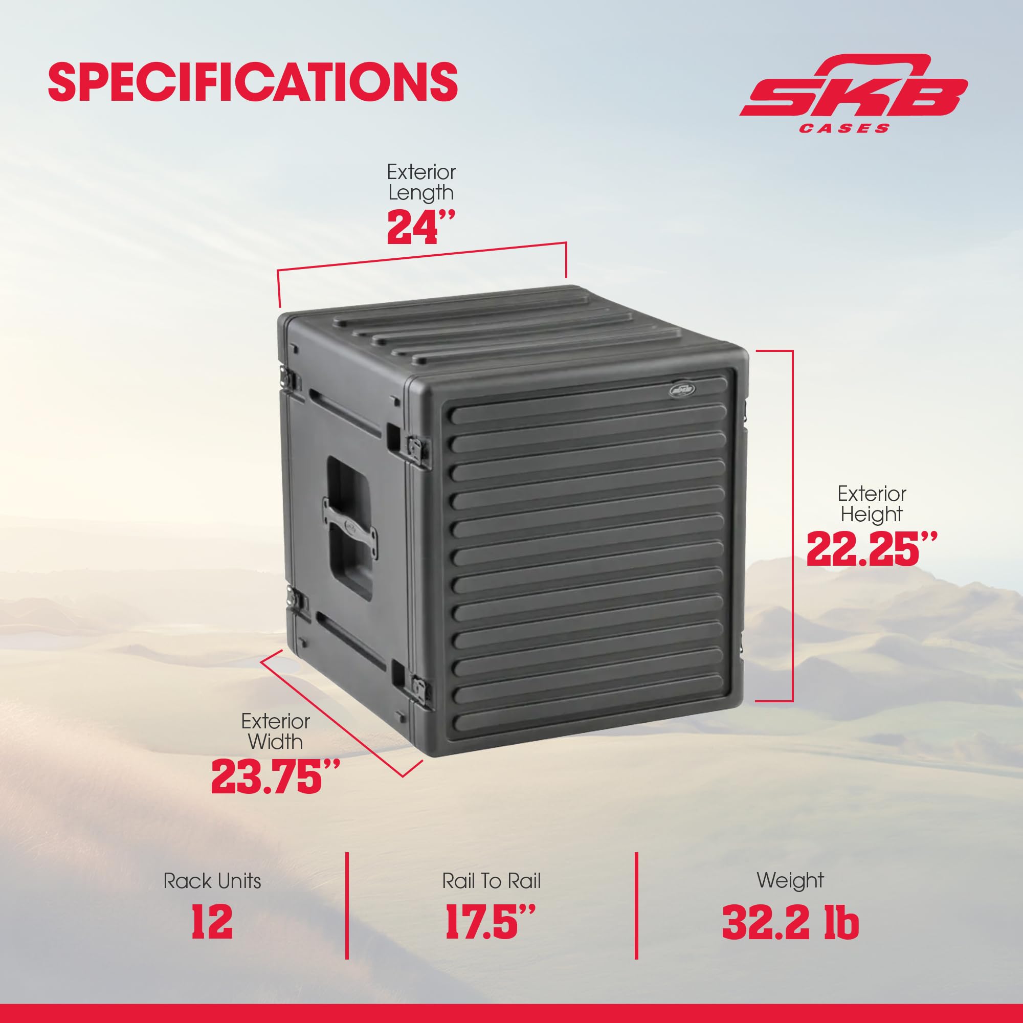 SKB 12Uラックケース Free Shipping | SKB 1skb-R912U20 | 20