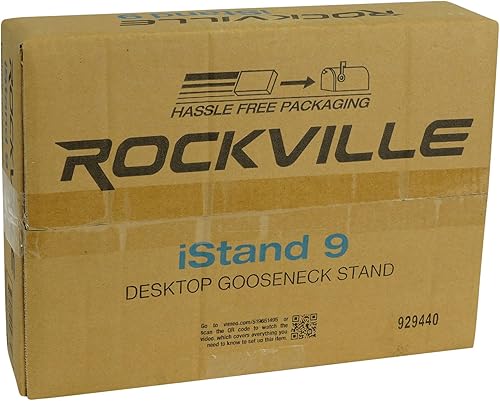 Miniatura 12 de Rockville iStand 9 - Soporte profesional para tablet con cuello de cisne e incluye clip para micrófono