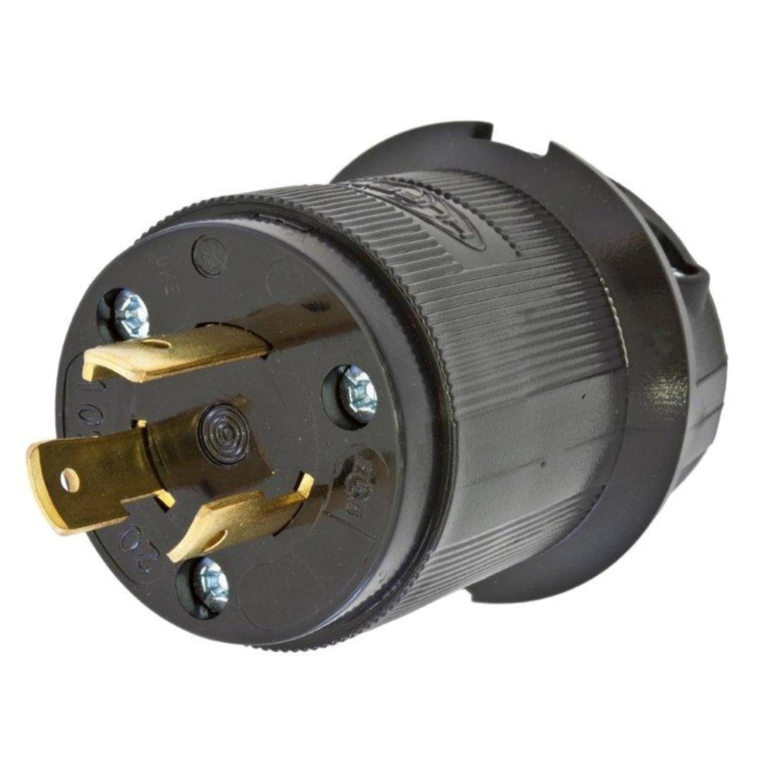 Hubbell HBL2321BK Locking Plug, 20 amp, 250V, L6-20P, Black