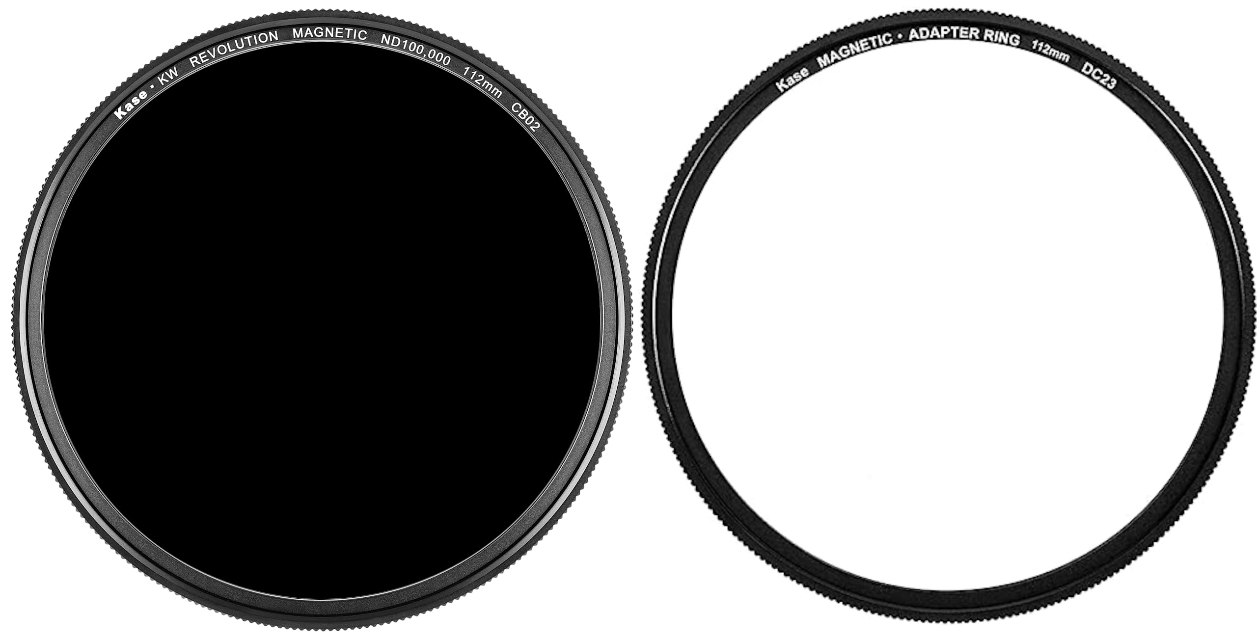 Kase Wolverine Revolution 112mm Magnetic ND100000 16.5 Stop Shockproof Tempered Optical Glass Filter w Orange Ring & Adapter