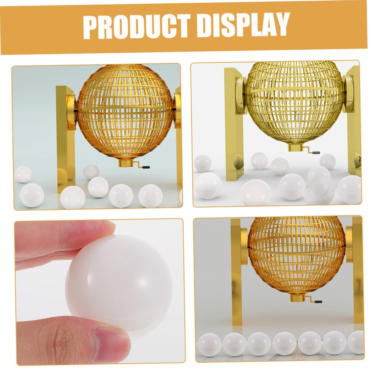 Sosoport 50 Palline per Estrazione Lotteria in Pvc Apribili Coperchio Pratico, Diametro 4 Cm, per Feste e Attività Festive, Confezione da 50 Pezzi