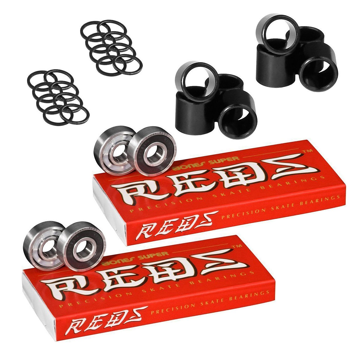 Amazon.co.jp: Bones Super Reds スケートボードベアリング 2 x 8
