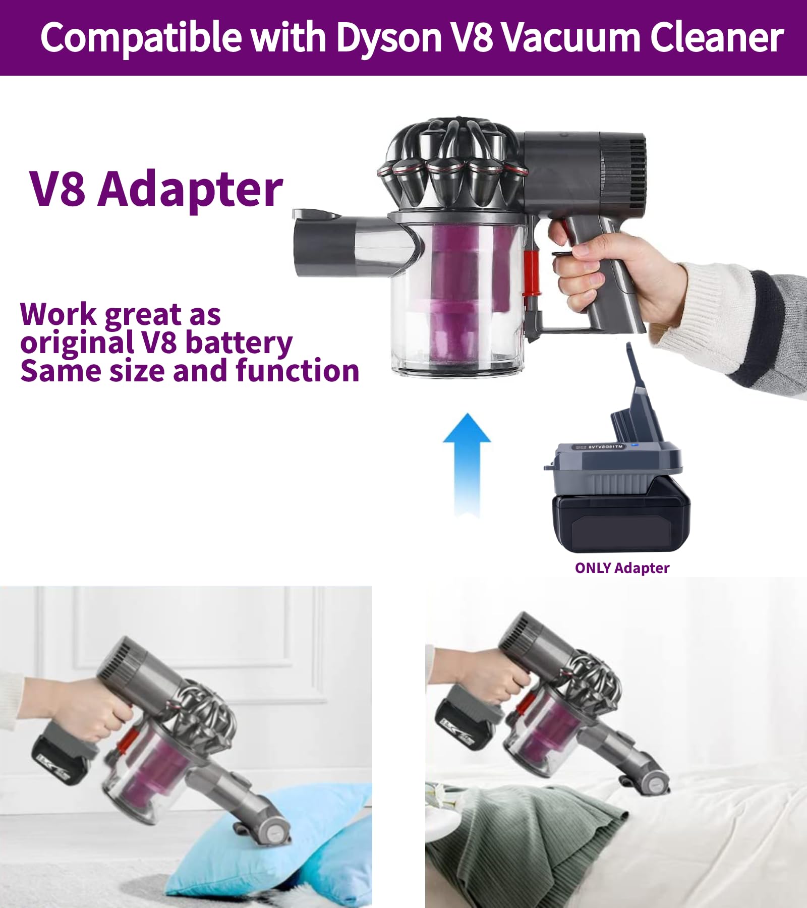 Amazon.co.jp: Epowon V8バッテリーアダプター マキタ18V