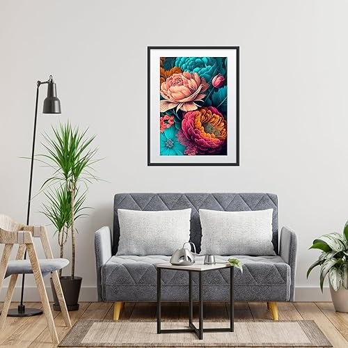 Miniatura 2 de MOGTAA Kits de pintura de diamantes 5D para adultos, kit de pintura de diamantes de flores de taladro completo para niños principiantes, kits de