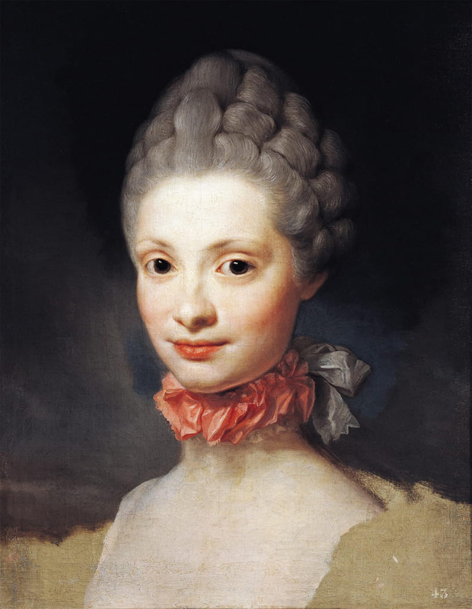 POSTERIIk Famous Modern Artwork Art Mural Portrait of Maria Luisa Di Parma of Asturias by Anton Raphael Mengs Oil Paintings Pictures for Home Decor 60x90cm