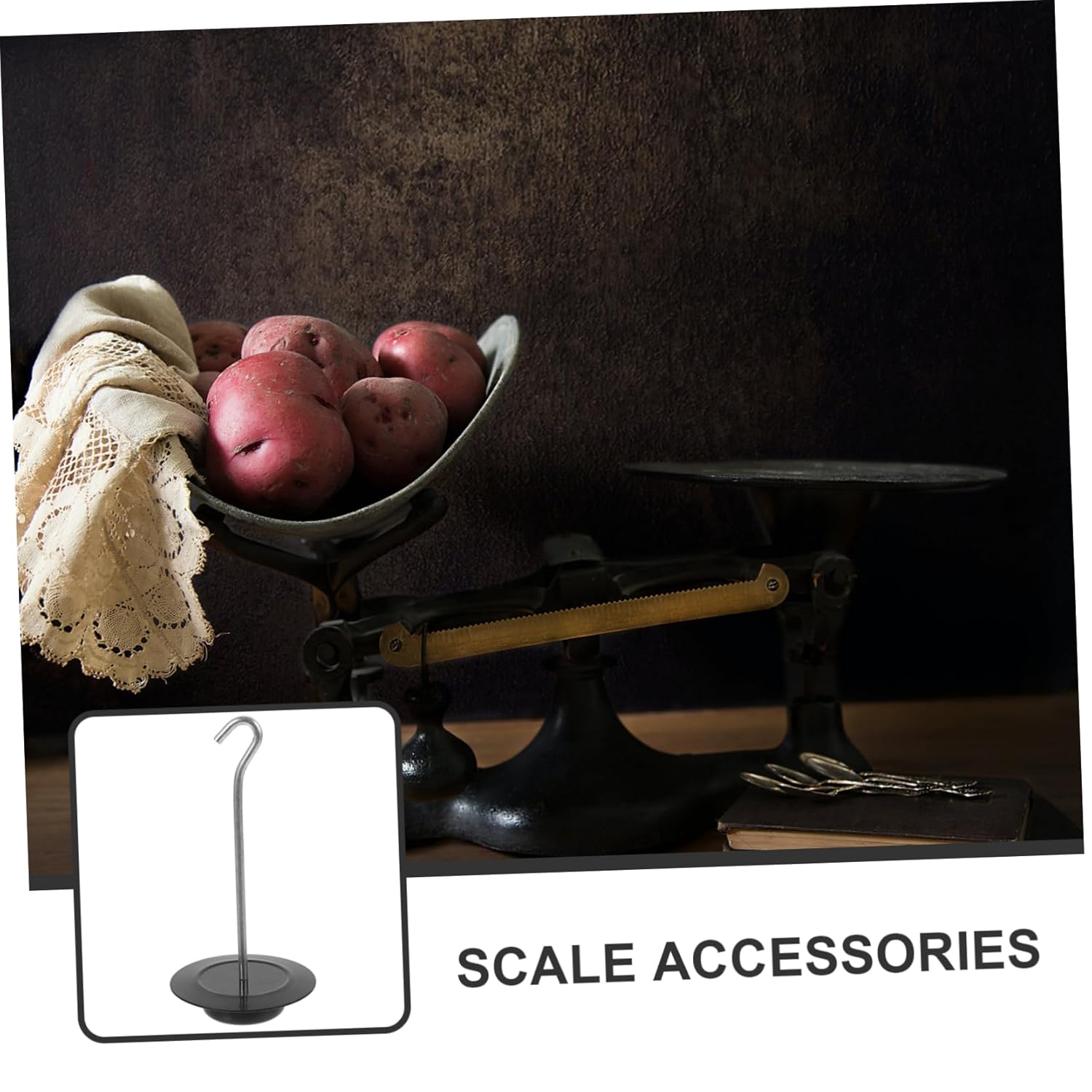 HEALLILY 3pcs Traditional Mechanical Scale Weights Hook for Accurate Measurement Compact Design Hanging Accessory for Precision Weight Scales Capacity