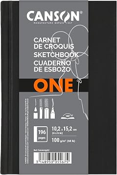 Canson ONE Art Sketch Book, 4 x 6, Hardbound, 100 Sheets (200005567)