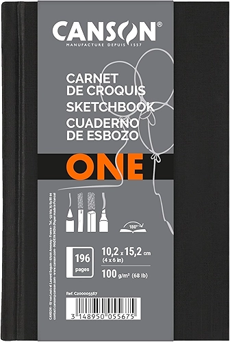 Sketchbook A6 100g/m², Canson, ArTBook One, 98 Folhas