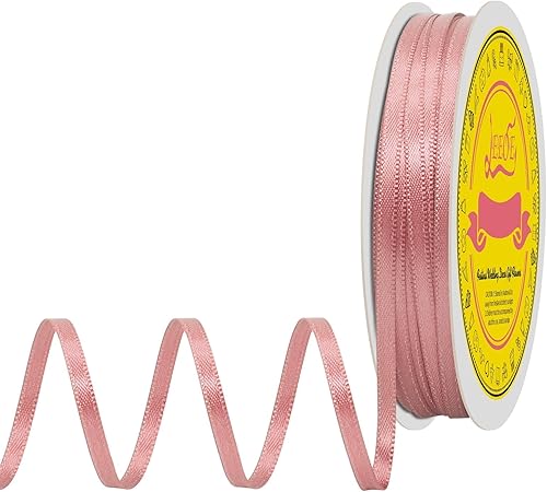 Miniatura 633 de Cinta de satén verde esmeralda de doble cara de 1-1/2 pulgadas x 50 yardas, cinta de poliéster verde esmeralda para envolver regalos, muy adecuada