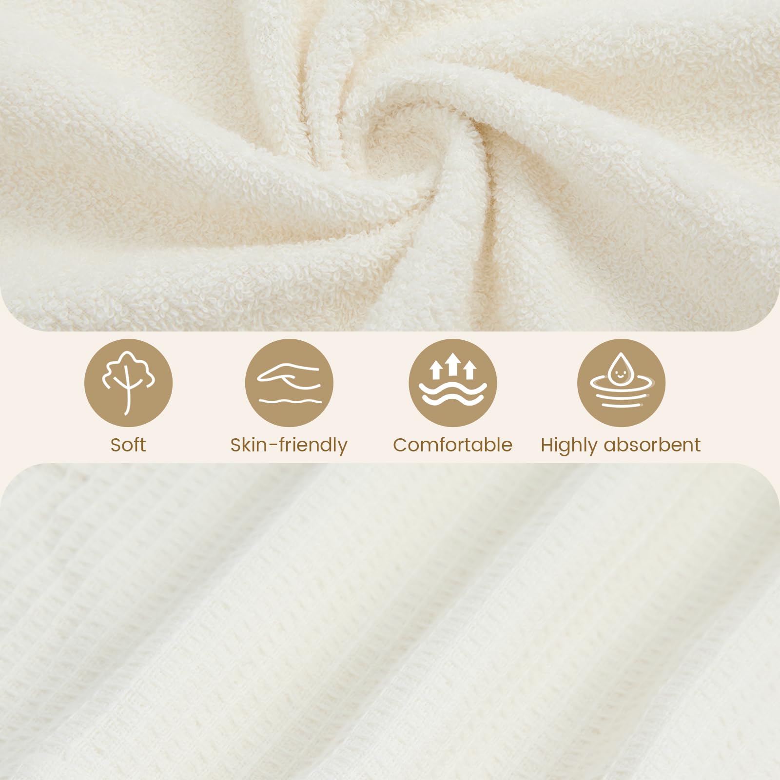 WYTbaby Bata de baño para niños, 100 % algodón, con capucha, absorbente, para niñas y niños de 1 a 8 años