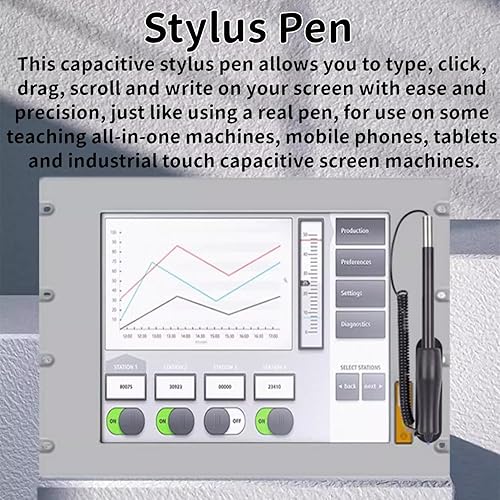 Miniatura 2 de Pluma para pantallas táctiles, pantalla táctil pluma para computadora con cuerda, alta sensibilidad capacitiva pantalla táctil pluma para navegación