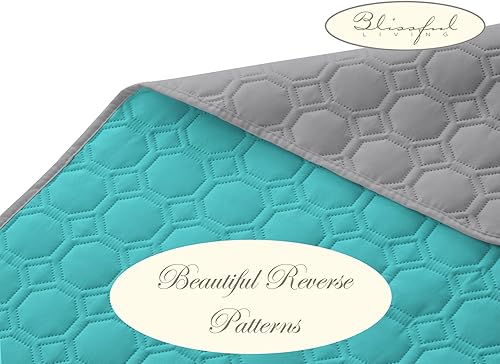 Miniatura 4 de Juego de edredón Blissful Living de lujo, reversible, pinsonic, liso, incluye fundas de almohada, es ligero y suave para brindar comodidad todo el