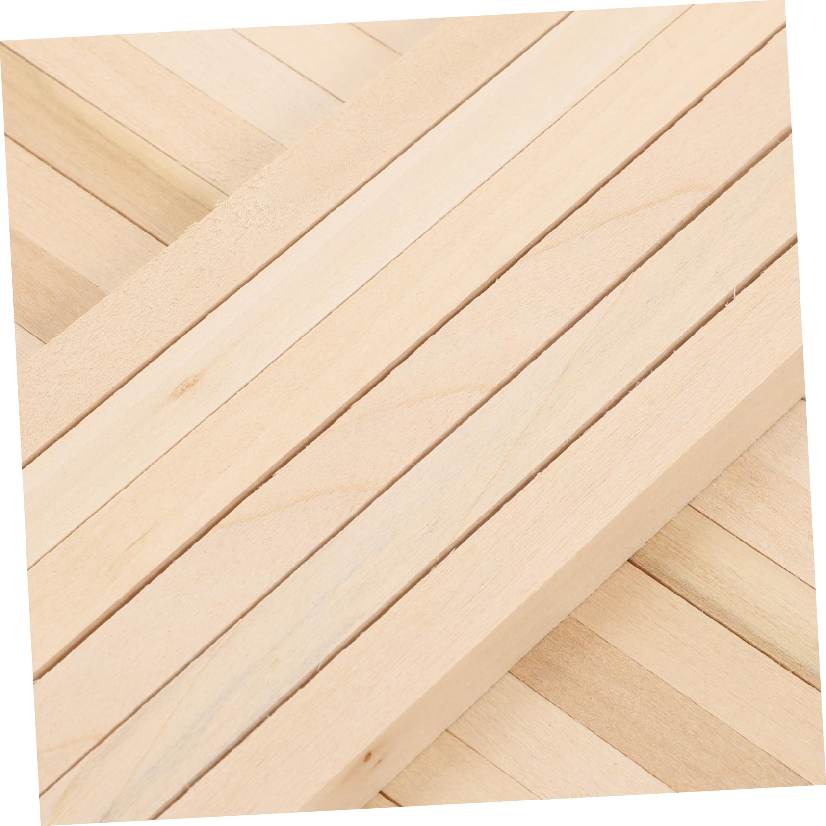 Quadratische Holzstäbe Flexibel zum Basteln 60 Stück Splintfrei aus Unbehandeltem Holz 25x1cm für Modellbau und Selbstgemacht Projekte