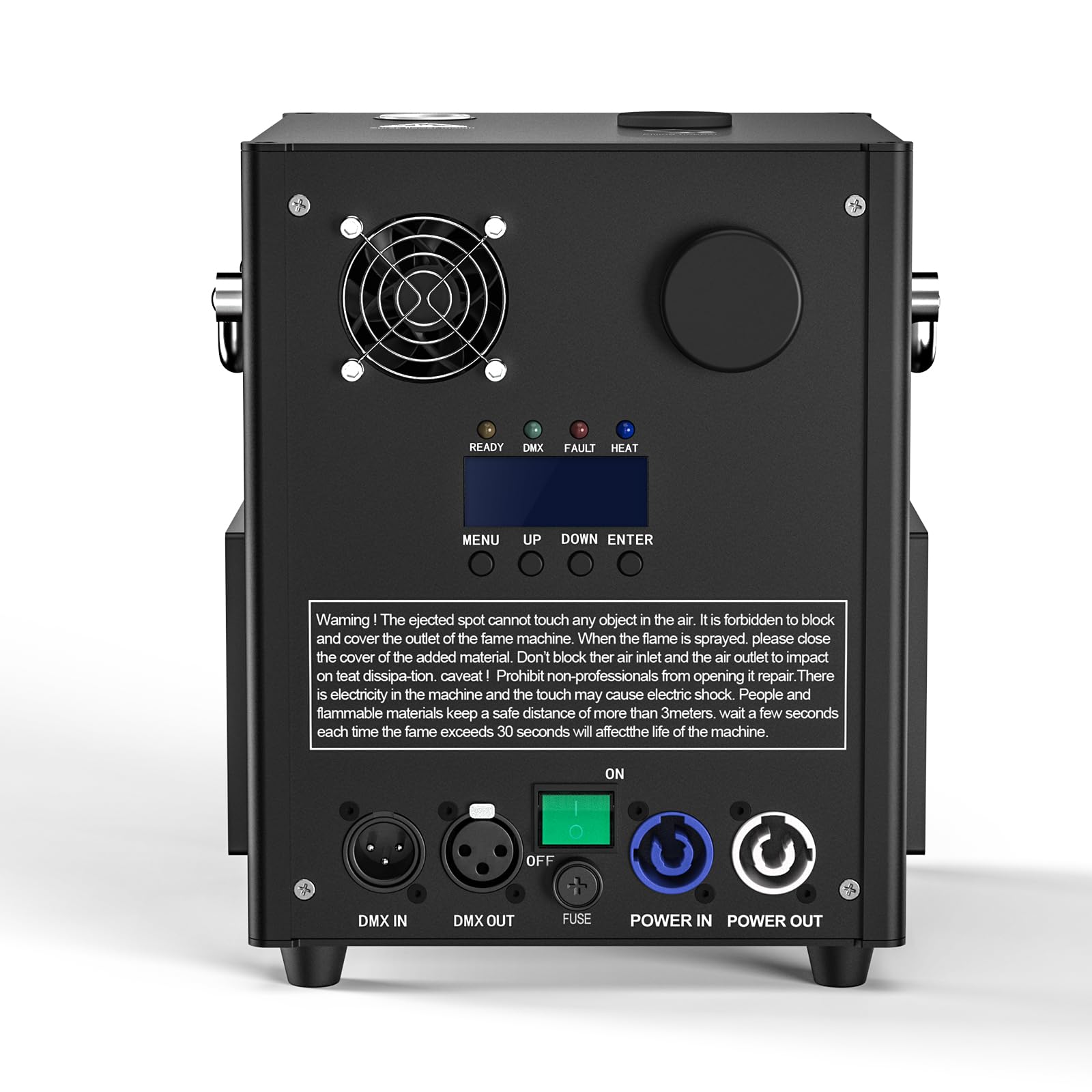 700W Macchine Pirotecniche con Flightcase, Macchina a Scintilla Fredda Display LCD d-mx512 con Telecomando per Bar Party Halloween Natale Matrimonio(2pcs Macchine con Flightcase)
