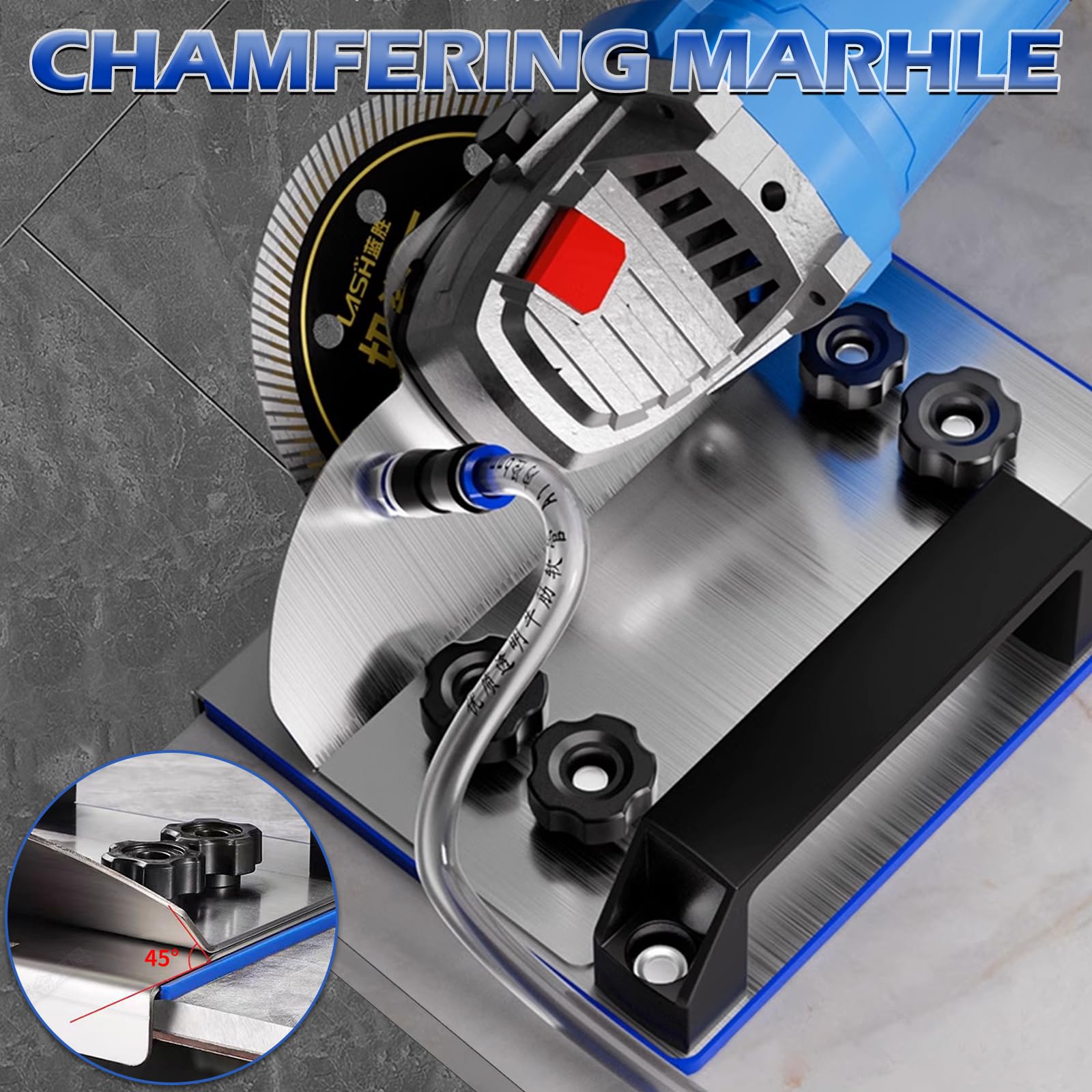 Angle Grinder Tile Stand - 45° Chamfer Cutting -5 Angle Grinder Tile Stand - 45° Chamfer Cutting -5