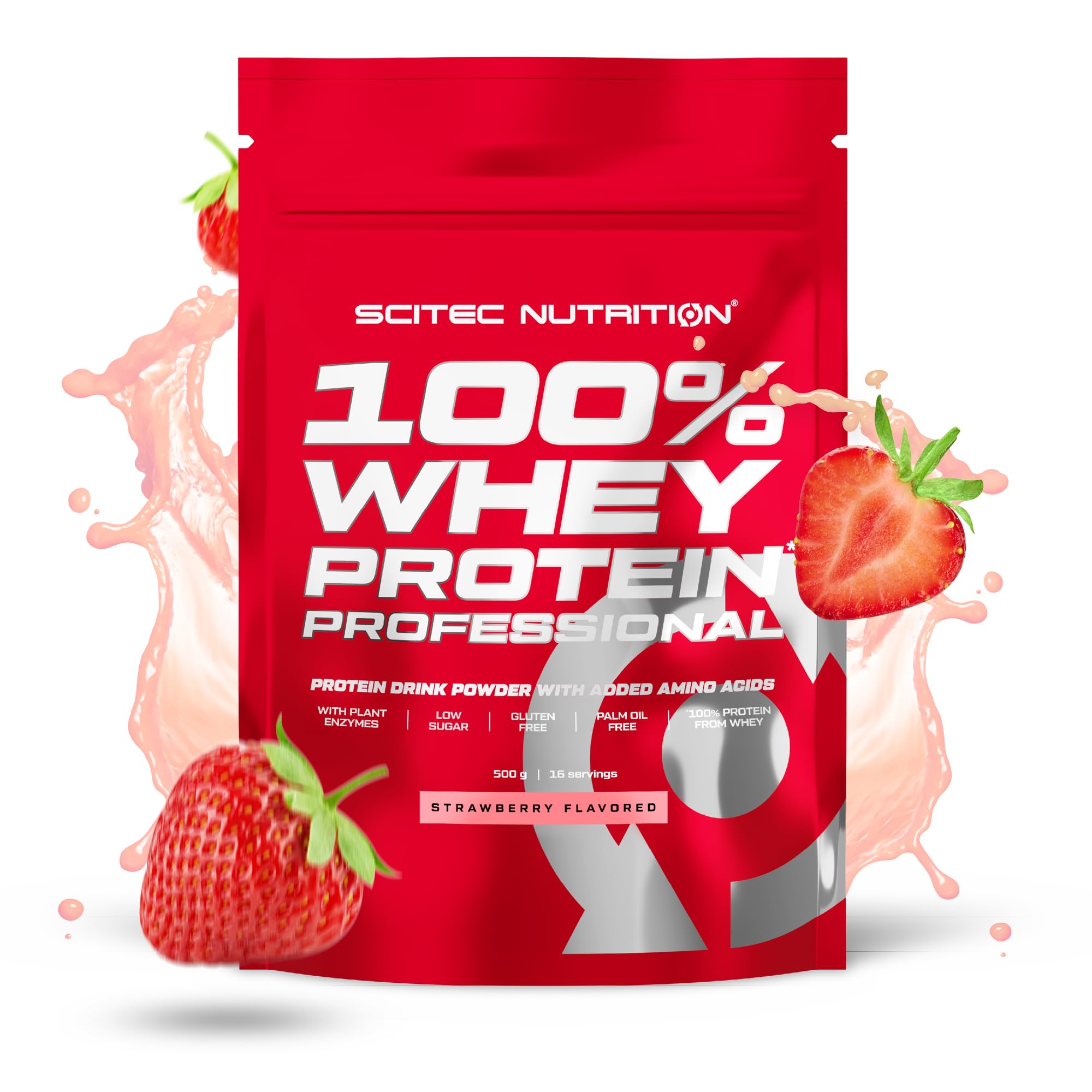 Scitec Nutrition - 100% Whey protein proffesional Strawberry 500g