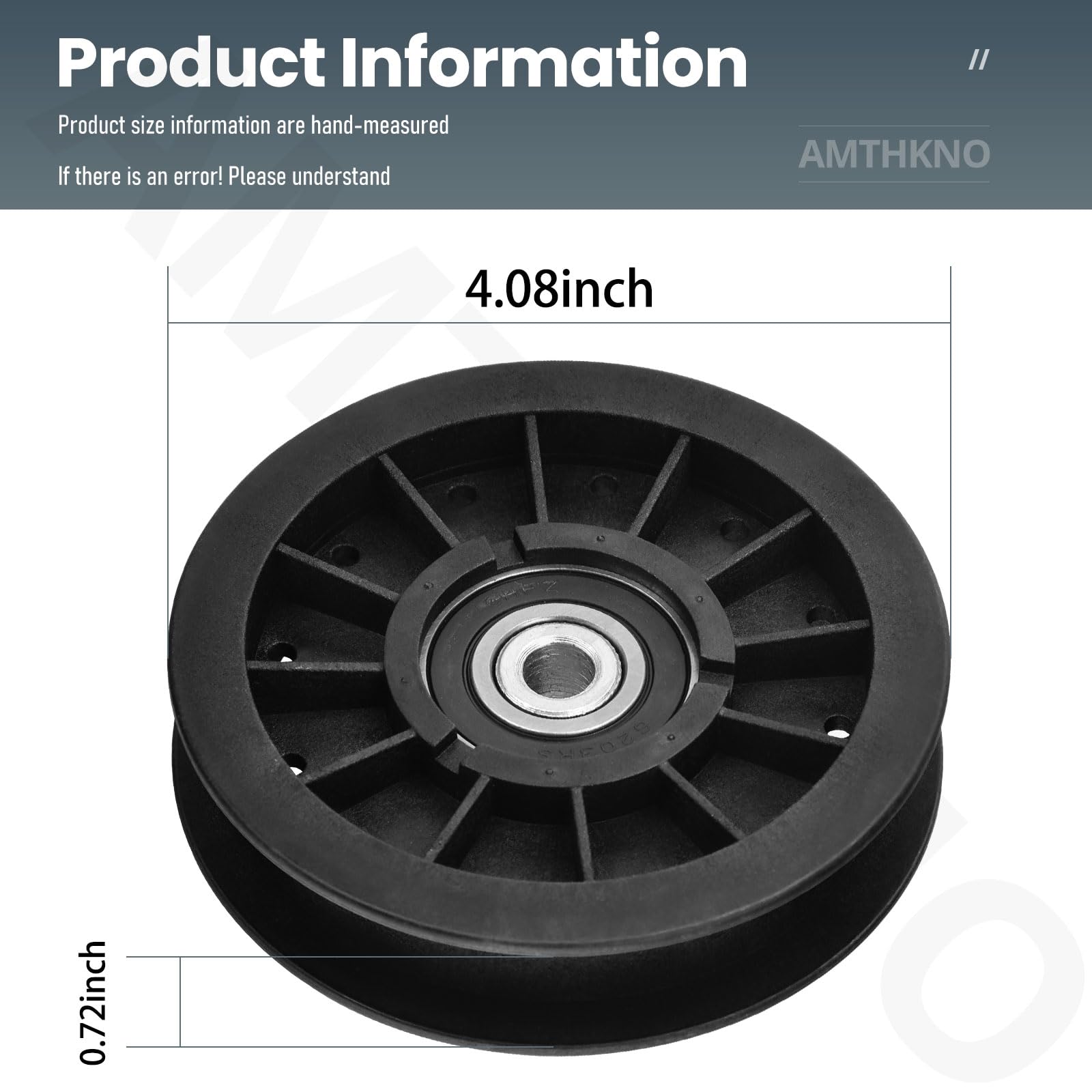 AMTHKNO 109-3397 - Polea tensora plana para cortacésped Exmark Toro, sustituye a 280-511, compatible con 74812 74813 74814 74815 74816 74818 74820 74822 74823 74824 4832 74914