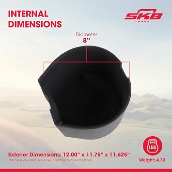 SKB 8 X 8 Tom Case with Padded Interior