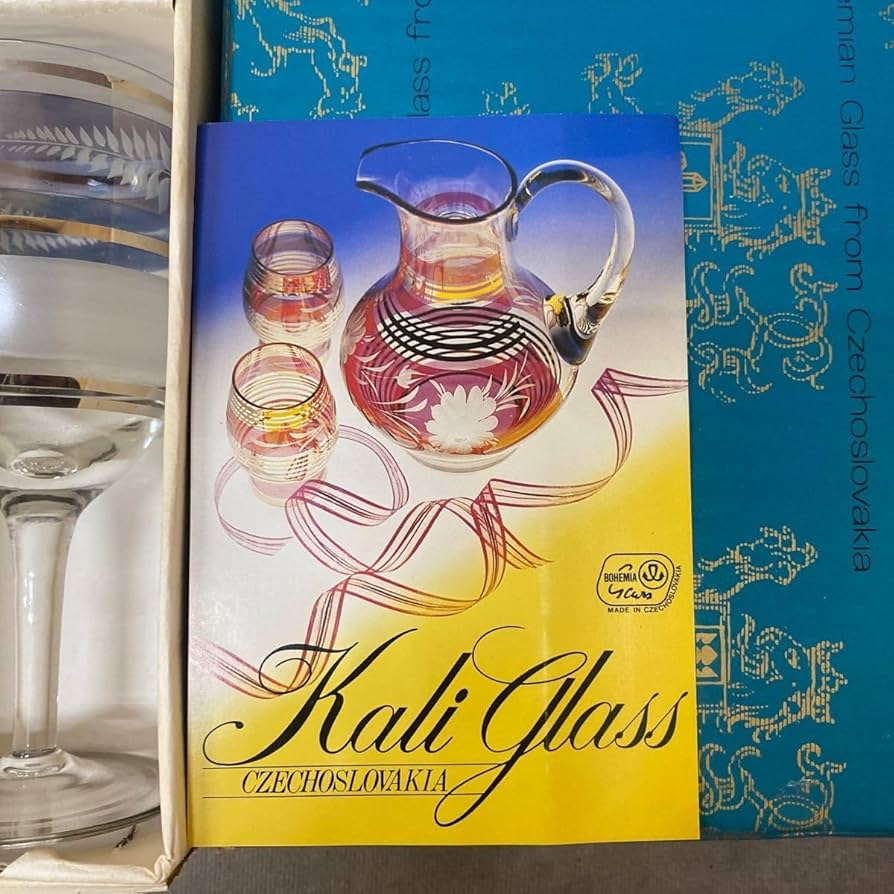 BOHEMIA KALI GLASS ボヘミアグラス Amazon | レトロ 保管品 ボヘミアンガラス チェコスロバキア製