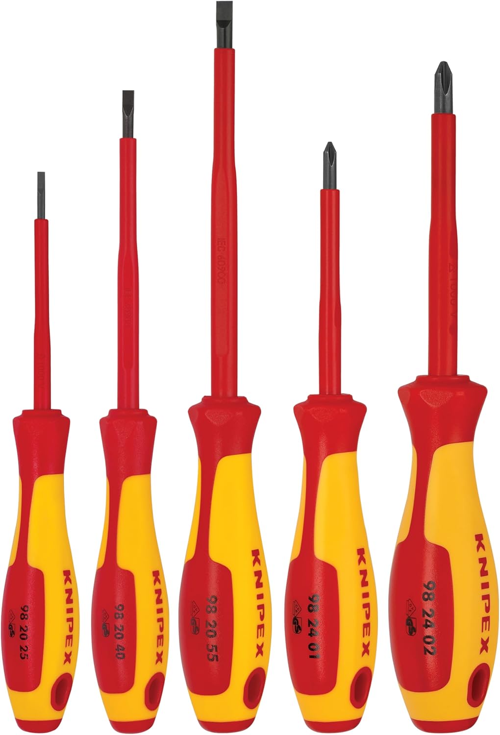 Knipex - 5 Pc Screwdriver Set, 1000V Insulated (9K989832US)