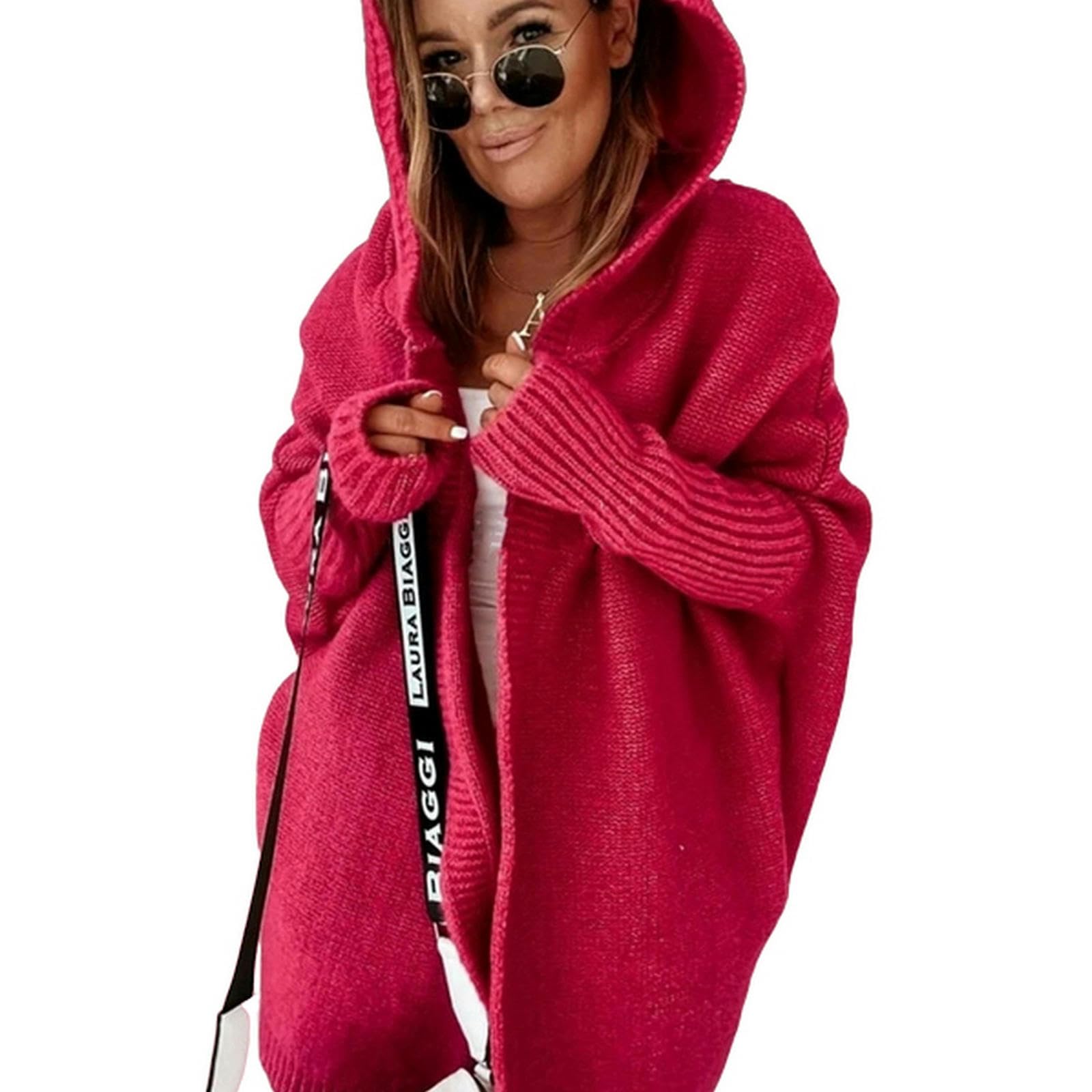 TEidea Rebeca Mujer Verano Cárdigan De Mujer para Invierno: Jersey Abierto De Punto Suelto con Mangas Largas - Jersey para Otoño/Invierno