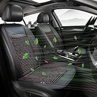 Vista 9 de Funda de cojín de enfriamiento para asiento de automóvil, cojín de enfriamiento de asiento de automóvil con cuentas de madera, cojín ventilado