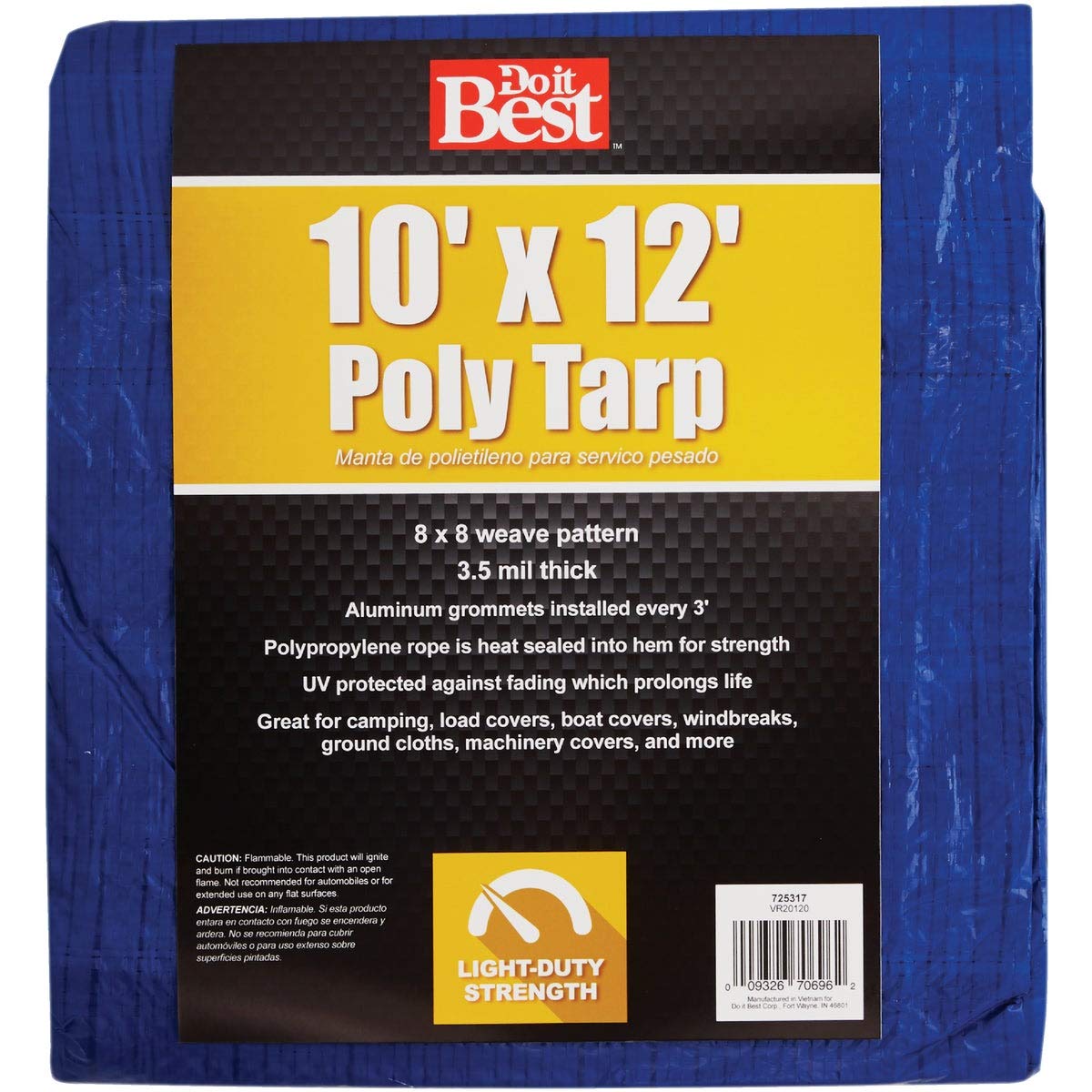 Do it Best Blue Woven 10 Ft. x 12 Ft. General Purpose Tarp - 1 Each
