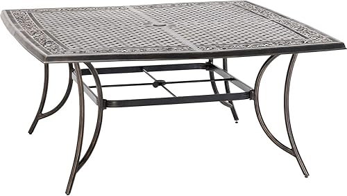 Miniatura 6 de Hanover Fontana - Juego de comedor al aire libre de 9 piezas, de aluminio resistente al óxido, para 8 personas con balancines giratorios y mesa