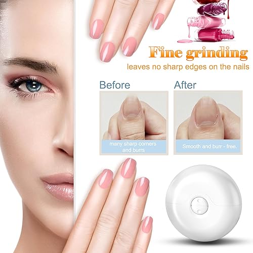 Miniatura 6 de Cortaúñas eléctrico, mejoras 2 en 1, pulido eléctrico automático, lima de uñas eléctrica para personas mayores, adultos y niños, recortadora de uñas