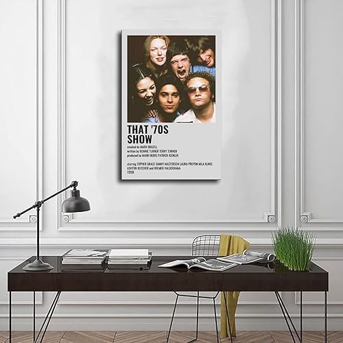 Vista 3 de That '70s Show Sitcom 3 - Póster en lienzo para decoración de pared, pintura para sala de estar, dormitorio, estilo sin marco, 12 x 18 pulgadas