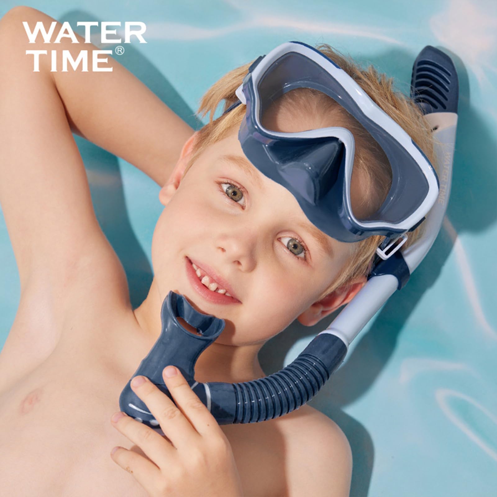 WATERTIME Gogle do nurkowania dla dzieci, unisex, zestaw do nurkowania, maska do snorkelingu, podwodne gogle pływackie, sprzęt do nurkowania