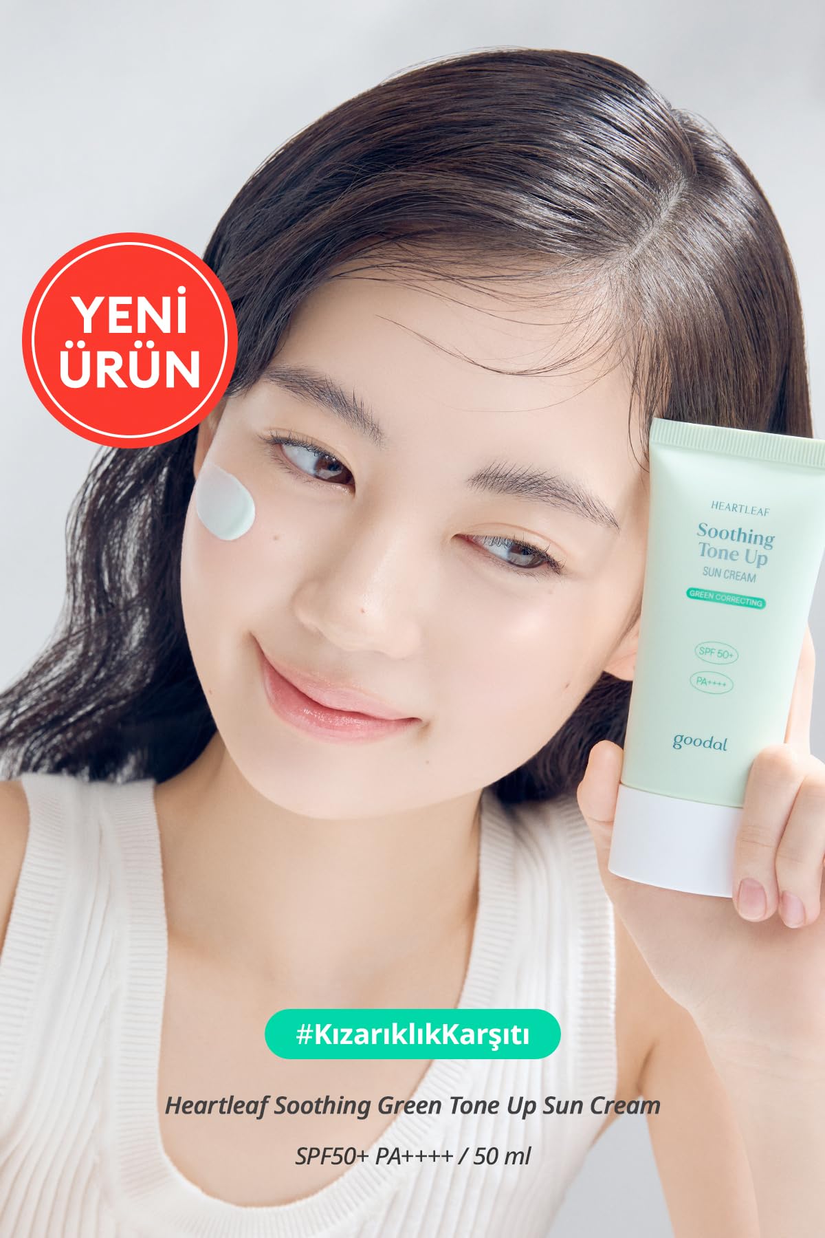 goodal, Kızarıklık Karşıtı Güneş Kremi Heartleaf Soothing…