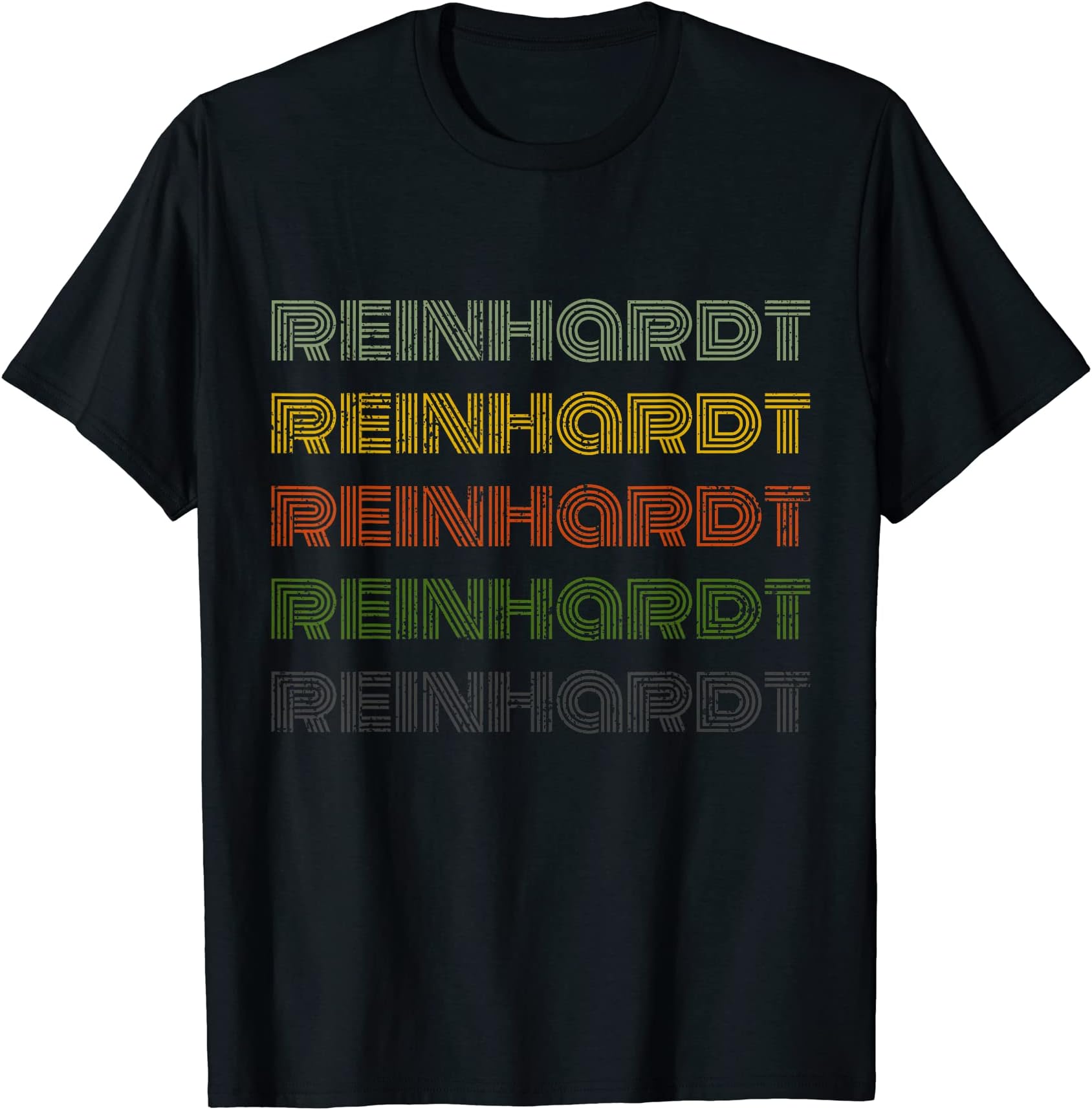 Vintage Name Gift for Reinhardt70s Vintage Personalized First Name Reinhardt T-Shirt