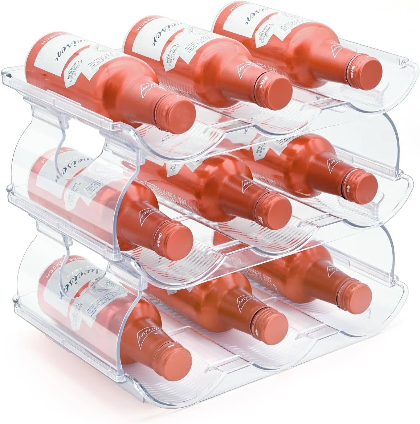 Stapelbares Flaschenregal - Für Wein, Wasserflaschen & Getränke