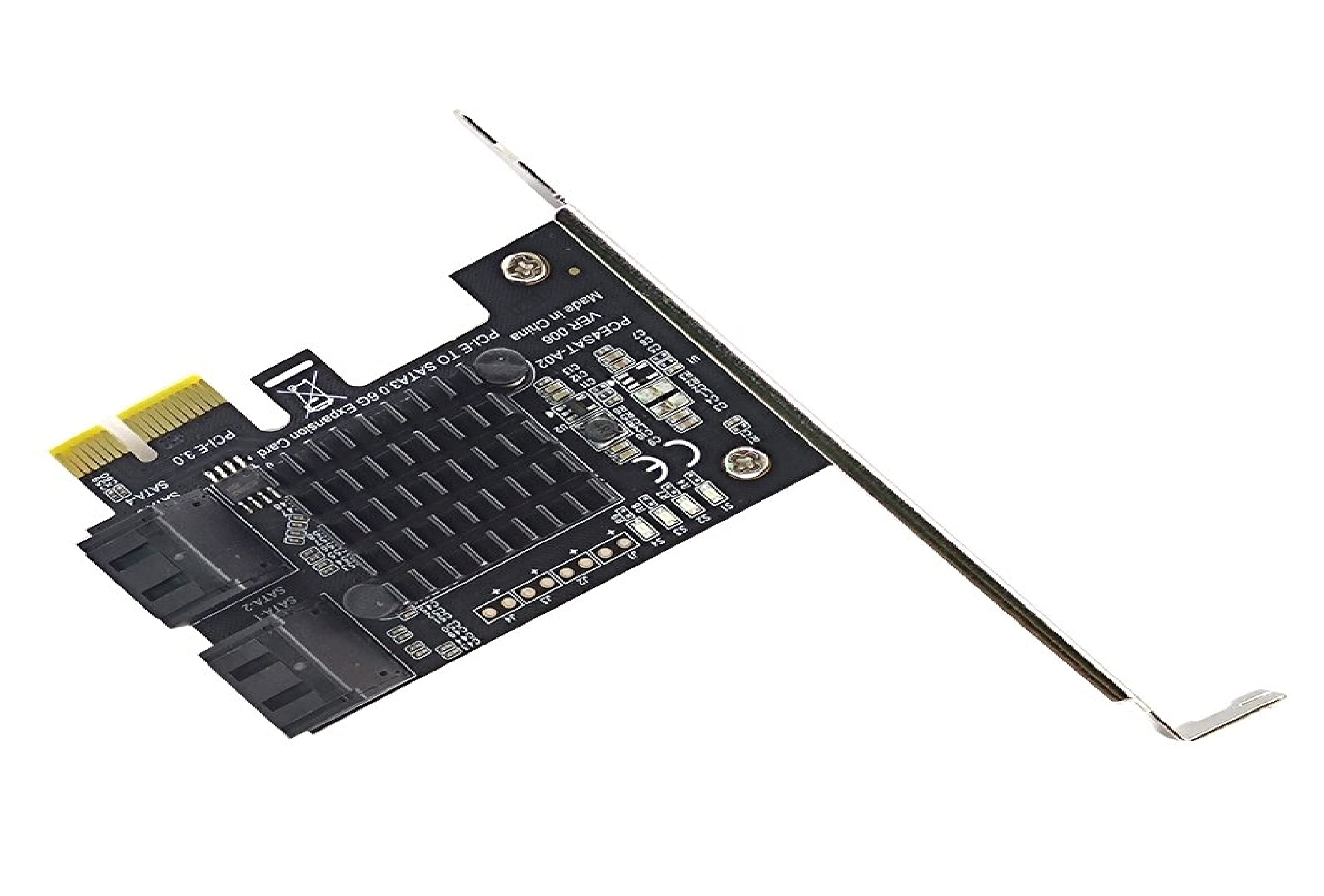 Tobo Pcie 4 Port SATA 3.0 to PCIe x1 GEN3 Expansion Adapter Card with SATA 3 PCI-e PCI Express Converter ASM1064-TD-752PC.-image-33