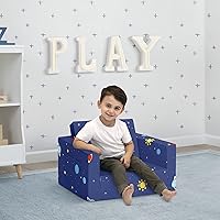 Vista 2 de Delta Children Cozee - Sofá convertible 2 en 1 de sofá a cama, cómodo sofá abierto y cama para niños